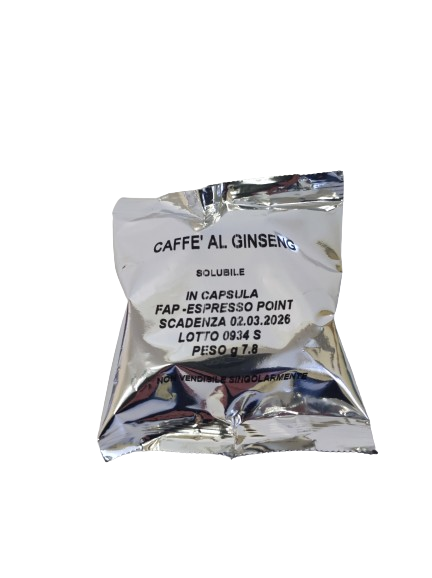Caffè al ginseng solubile in capsule compatibili Espresso Point FAP® - Scatola da 5 capsule