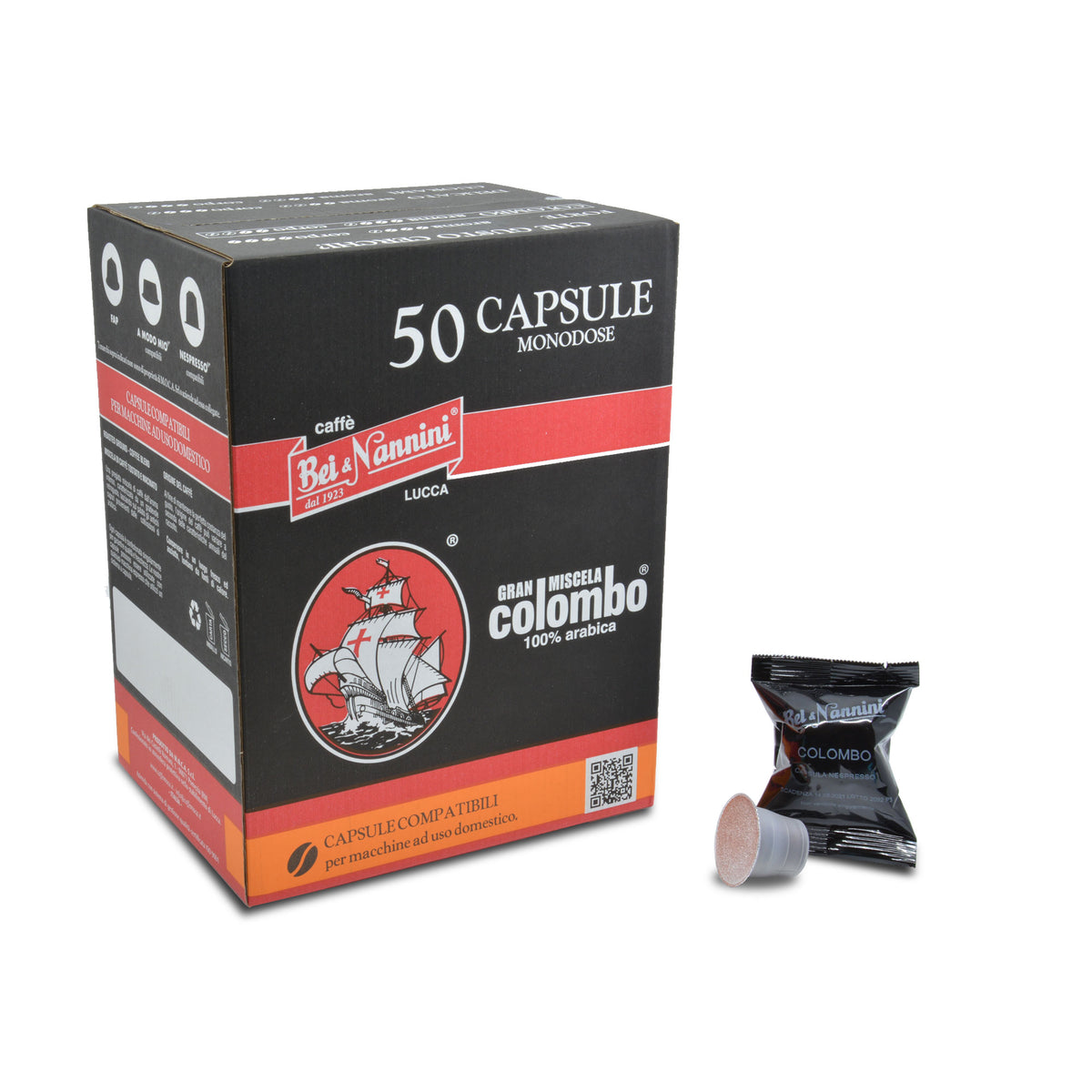 Caffè Gran Miscela Colombo® - Capsule compatibili Nespresso® - scatola – Caffè  Bei & Nannini