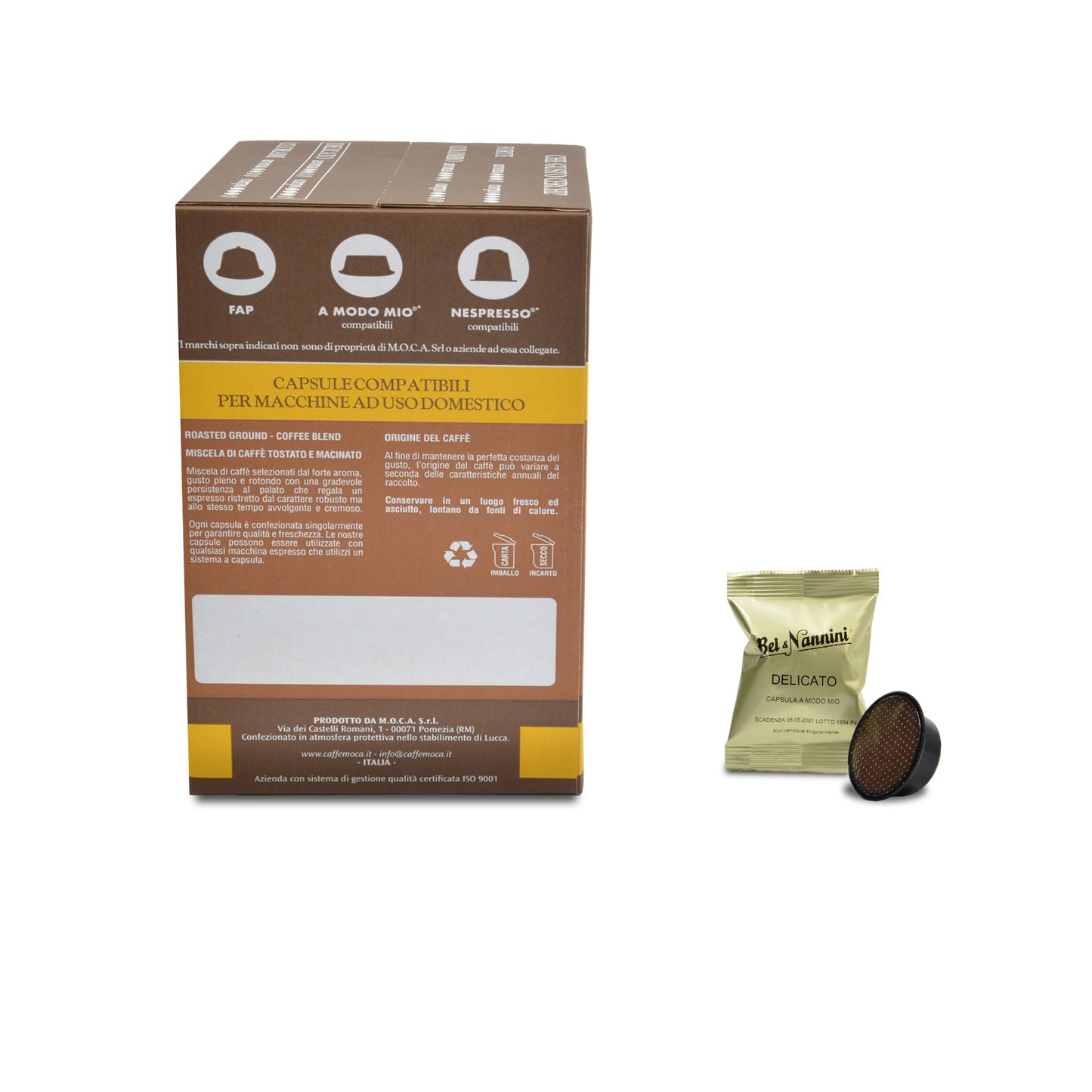 Caffè Gran Miscela Delicato - Capsules compatibles A Modo Mio® - boîte de 50 capsules
