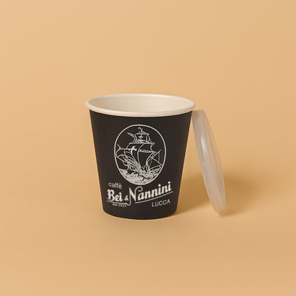 Bicchieri Take Away 3oz con coperchio (100 bicchieri + 100 coperchi)