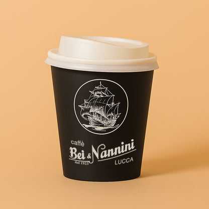 Bicchieri Take Away 12oz con coperchio (40 bicchieri + 40 coperchi)