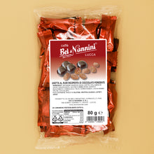 Bolero Bei & Nannini - Uvetta al rum ricoperta di cioccolato fondente confezionata singolarmente 80 g.