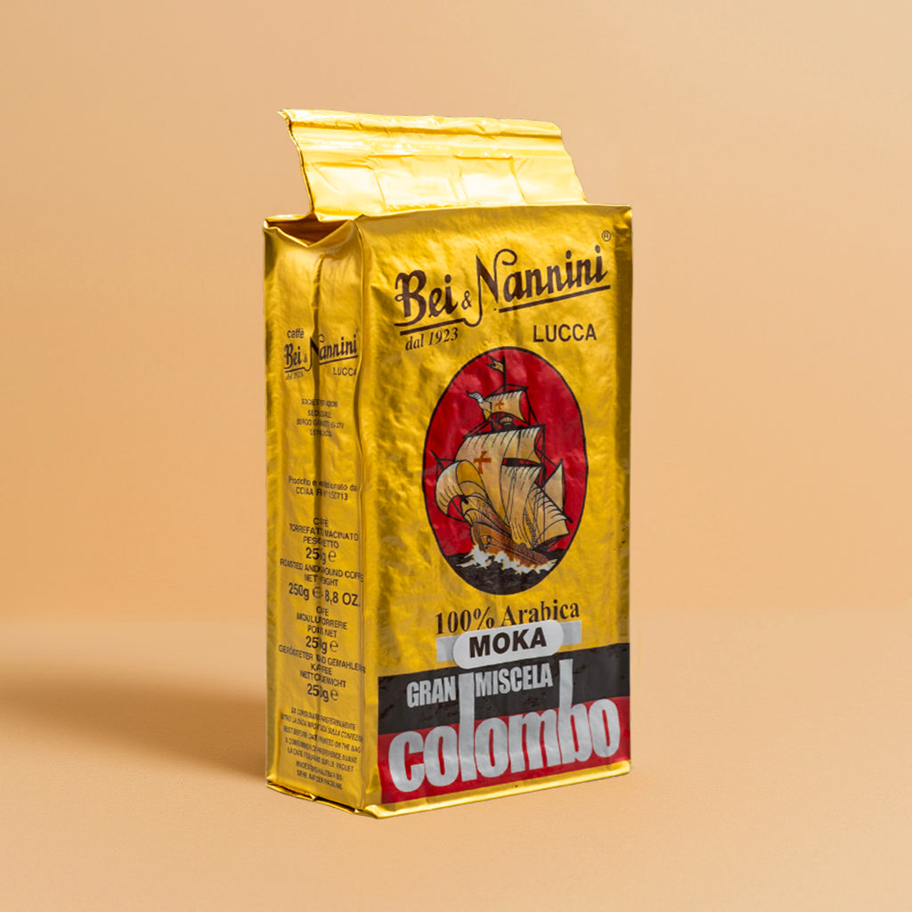 Caffè Gran Miscela Colombo® - sacchetto macinato moka gr. 250 (n. 4 pacchetti da gr. 250 ciascuno)