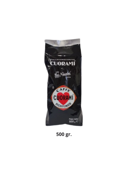 Cuoramì® Decaffeinated Blend Coffee - bag of beans (500g)