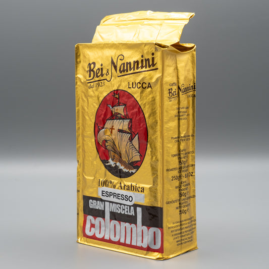 Caffe' Gran Miscela Colombo® - sacchetto macinato espresso bar gr. 250 (n. 4 pacchetti da gr. 250 ciascuno) - Pregiata miscela di caffè 100% arabica