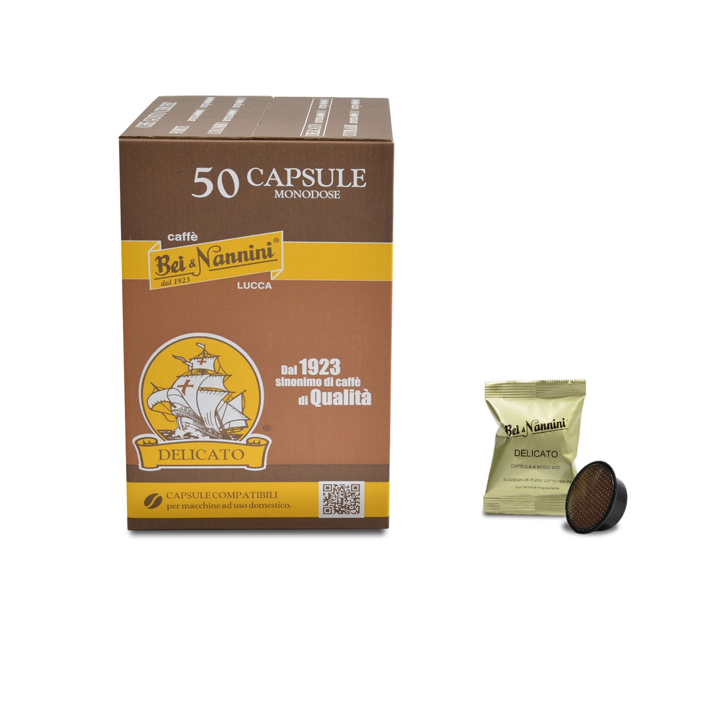 Capsule Caffè Compatibili A Modo Mio - Miscela Delicato - 200pz