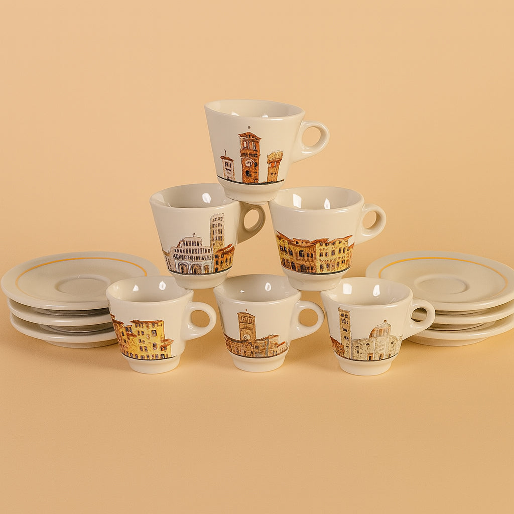 Le vedute di Lucca - Tazze da caffè
