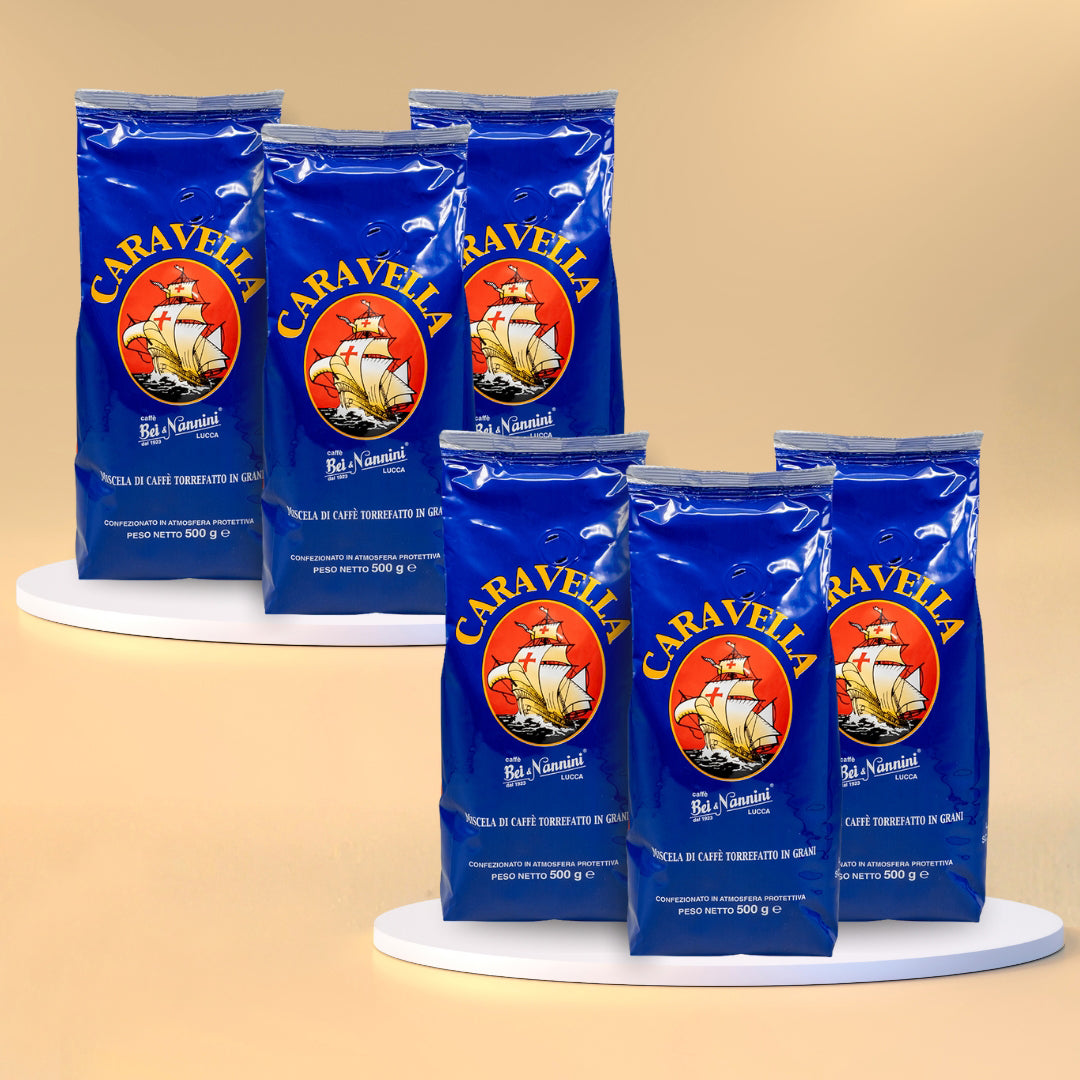 Café Mélange Caravella - Sachet de 500 Gr de Grains