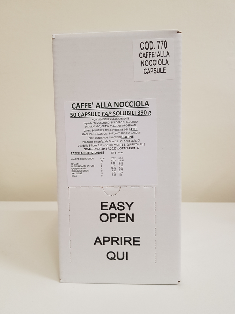 
                  
                    Caffè alla Nocciola - Capsule compatibili Espresso Point Fap® - scatola da 50 capsule
                  
                