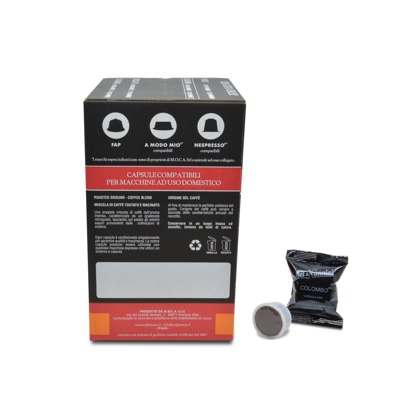 
                  
                    Gran Miscela Colombo® - Capsule compatibili Espresso Point® Fap - scatola da 50 capsule - Pregiata miscela di caffè 100% arabica
                  
                