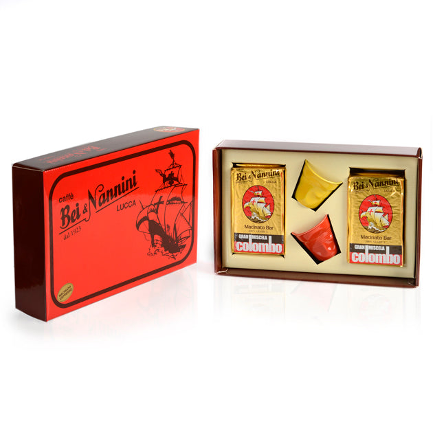
                  
                    Colombo® Grand Blend Coffee - Gift Box ground mocha or ground Bar + 2 flan glasses
                  
                