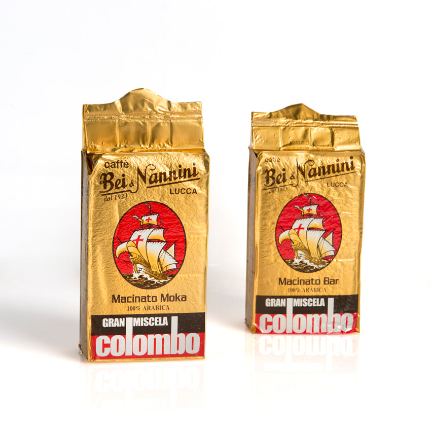 Caffe' Gran Miscela Colombo® - sacchetto macinato espresso bar gr. 250 (n. 4 pacchetti da gr. 250 ciascuno) - Pregiata miscela di caffè 100% arabica