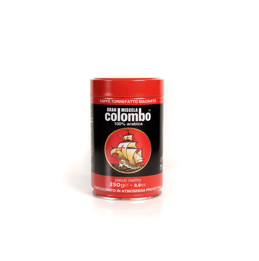 Caffè Gran Miscela Colombo® - Barattolo macinato moca gr. 250 (n. 4 barattoli da gr. 250 ciascuno)