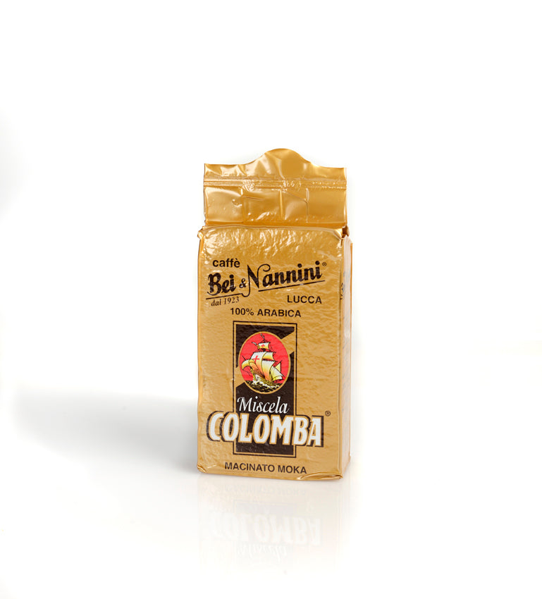
                  
                    Caffe' Miscela Colomba - sacchetto macinato moca gr. 250 (n. 4 pacchetti da gr. 250 ciascuno)
                  
                