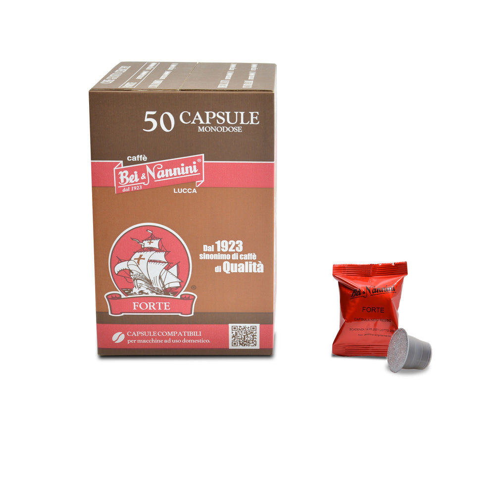 Caffè Miscela Forte - Capsule compatibili Nespresso® - scatola da 50 c –  Caffè Bei & Nannini