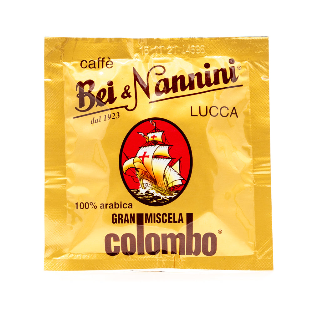 Cialde ESE 44 - Gran Miscela Colombo® - scatola da 50 cialde - Pregiat –  Caffè Bei & Nannini