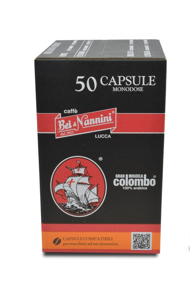 
                  
                    Caffè Gran Miscela Colombo®- Capsule compatibili Dolce Gusto® - scatola da 50 capsule - Pregiata miscela di caffè 100% arabica
                  
                